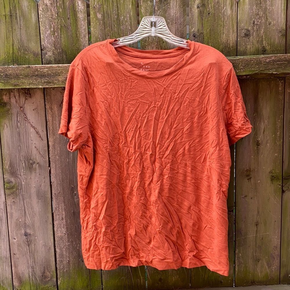 A new day burnt Orange tee sz. XL
